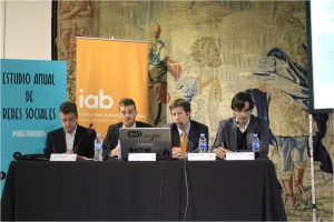 De izda. a dcha.:Antonio Traugott (IAB Spain), Javier Clarke (IAB Spain), Ramón Montanera (Elogia) y Ramiro Sueiro (Gestazión)